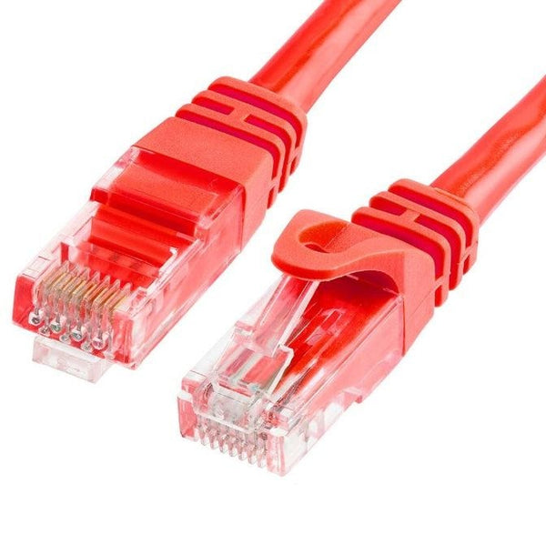 ASTROTEK CAT6 Cable 1m - Red Color Premium RJ45 Ethernet Network LAN UTP Patch Cord 26AWG-CCA PVC Jacket ASTROTEK