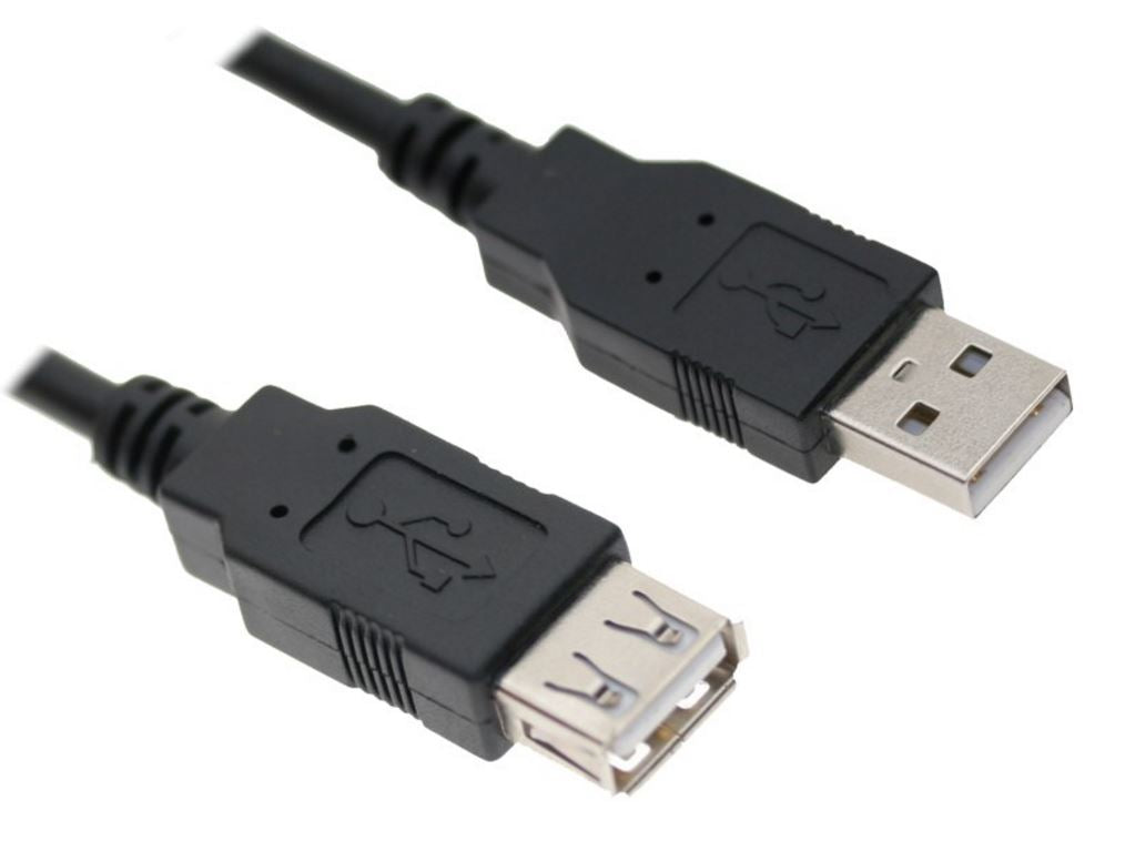 ASTROTEK USB 2.0 Extension Cable 2m - Type A Male to Type A Female Transparent Colour RoHS ~CBAT-USB2-AA-3M ASTROTEK