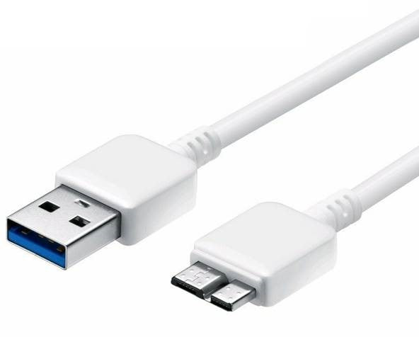 ASTROTEK Data Charging Cable 1m - USB 2.0 Type A Male to Micro B for Galaxy S6/Note/Tablet Nickle Plated White PVC Jacket ASTROTEK