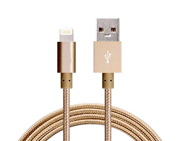 ASTROTEK 2m USB Lightning Data Sync Charger Gold Color Cable for iPhone 7S 7 Plus 6S 6 Plus 5 5S iPad Air Mini iPod ASTROTEK