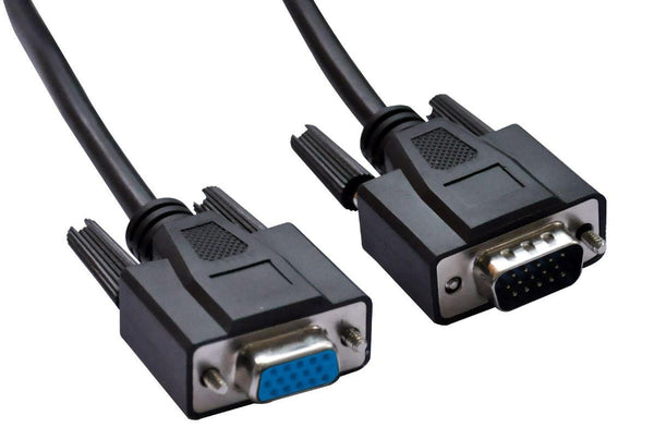 ASTROTEK VGA Extension Cable 4.5m - 15 pins Male to 15 pins Female for Monitor PC Molded Type Black LS ASTROTEK