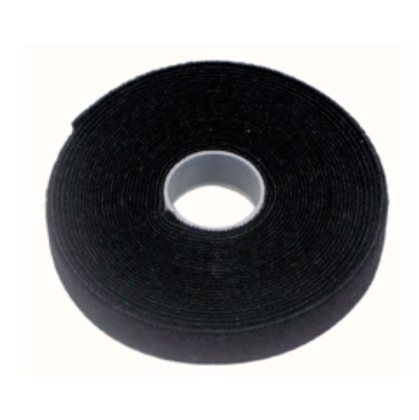 CABAC 10m x 10mm Wide Velcro Cable Tie Hook & Loop Continuous Double Sided Self Adhesive Fastener Sticky Tape Roll Black CABAC