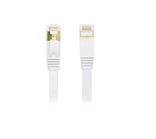 EDIMAX 0.5M White 10GbE Shielded CAT7 Network Cable - Flat EDIMAX