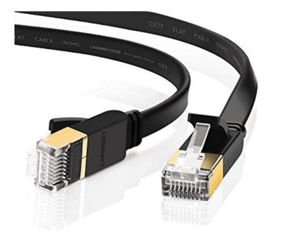 EDIMAX 20m Black 10GbE Shielded CAT7 Network Cable - Flat EDIMAX