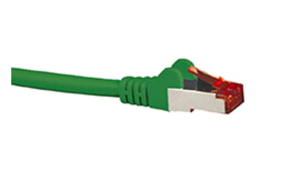 HYPERTEC CAT6A Shielded Cable 0.5m Green Color 10GbE RJ45 Ethernet Network LAN S/FTP Copper Cord 26AWG LSZH Jacket HYPERTEC