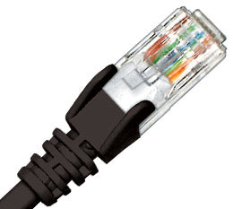 CABAC 2m CAT6 RJ45 LAN Ethernet Network Black Patch Lead CABAC