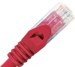 CABAC 3m CAT6 RJ45 LAN Ethernet Network Red Patch Lead CABAC