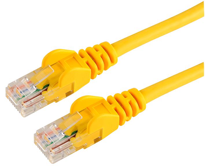 CABAC 3m CAT5 RJ45 LAN Ethenet Network Yellow Patch Lead CABAC