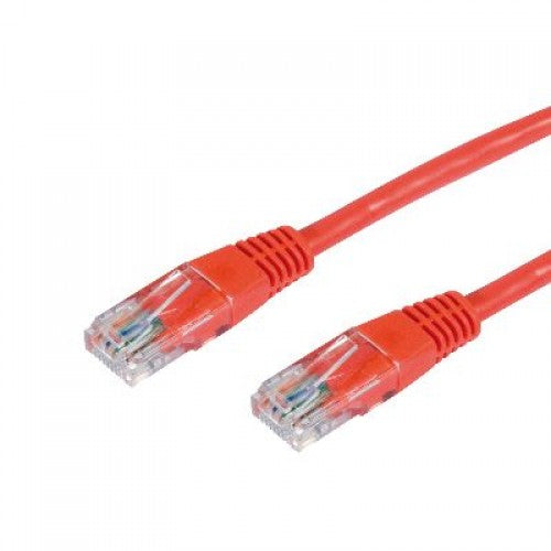 CABAC 0.5m CAT5 RJ45 LAN Ethenet Network Red Patch Lead (LS) CABAC
