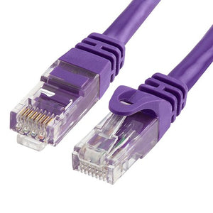 CABAC 0.5m CAT6 RJ45 LAN Ethenet Network Purple Patch Lead ~HCAT5EPU0.5 LS CABAC