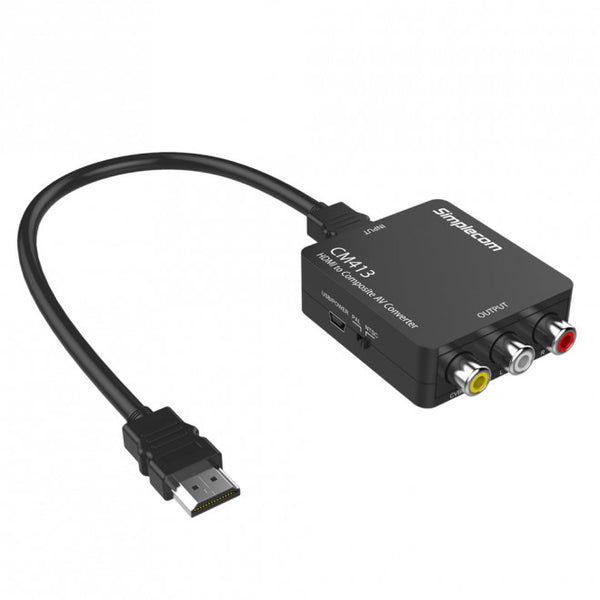 Simplecom CM413 HDMI to Composite AV CVBS 3RCA Video Converter 1080p Downscaling SIMPLECOM