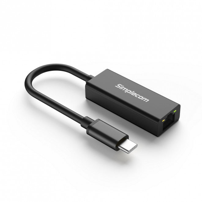 SIMPLECOM NU313 SuperSpeed USB-C to Gigabit Ethernet Network Adapter Aluminium SIMPLECOM