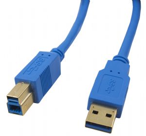 CABAC 3m USB 3.0 AM-BM Gold/P Blue Cable CABAC