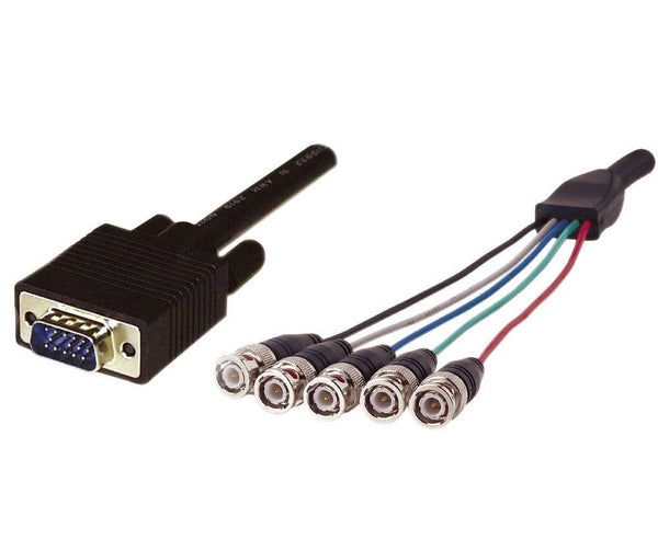 LEADER 1m RGB Monitor HD15M To 5 X BNC Cable (LS) LEADER