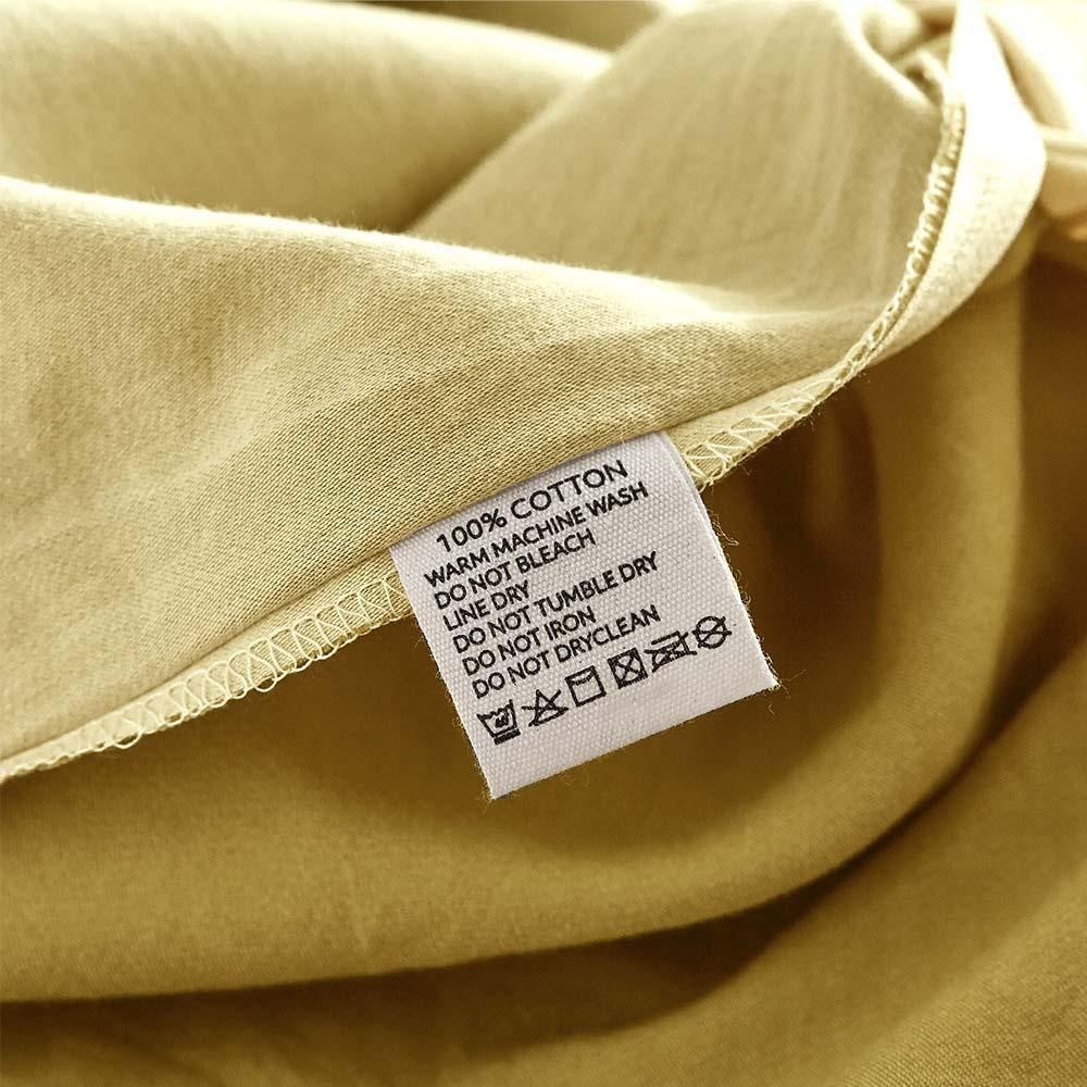 Cosy Club Duvet Cover Quilt Set Double Flat Cover Pillow Case Yellow Inspired Double Deals499