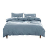 Cosy Club Duvet Cover Quilt Set Flat Cover Pillow Case Essential Blue King Deals499