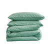 Cosy Club Duvet Cover Quilt Set Flat Cover Pillow Case Essential Green King Deals499