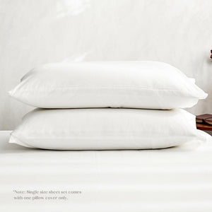 Cosy Club Duvet Cover Quilt Set Flat Cover Pillow Case Essential White Queen Deals499