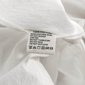 Cosy Club Duvet Cover Quilt Set Flat Cover Pillow Case Essential White Queen Deals499