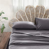 Cosy Club Sheet Set Bed Sheets Set Double Flat Cover Pillow Case Black Essential Deals499