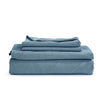 Cosy Club Sheet Set Bed Sheets Set Double Flat Cover Pillow Case Blue Essential Deals499