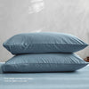 Cosy Club Sheet Set Bed Sheets Set Queen Flat Cover Pillow Case Blue Essential Deals499