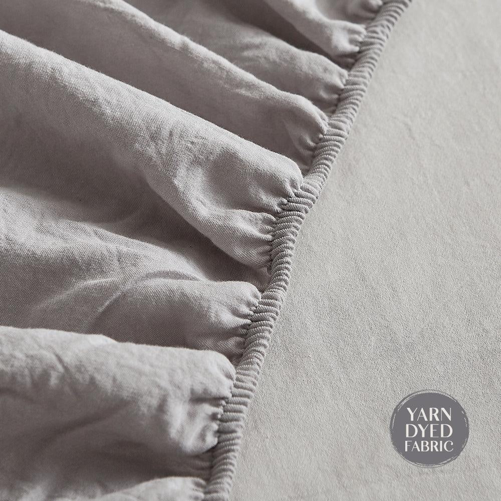 Cosy Club Sheet Set Bed Sheets Set Queen Flat Cover Pillow Case Grey Inspired Deals499