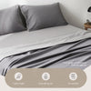 Cosy Club Sheet Set Bed Sheets Set Single Flat Cover Pillow Case Grey Inspired Deals499