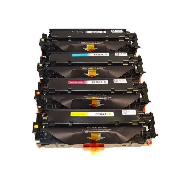 CF380X #312X Series Premium Generic Remanufactured Laser Toner Cartridge Set (4 cartridges) HP