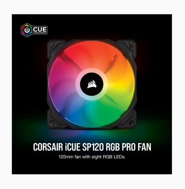 CORSAIR SP 120mm Fan RGB PRO Single Pack, iCUE Software. CORSAIR