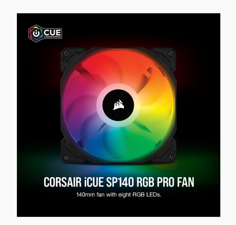 CORSAIR SP 140mm Fan RGB PRO Single Pack CORSAIR
