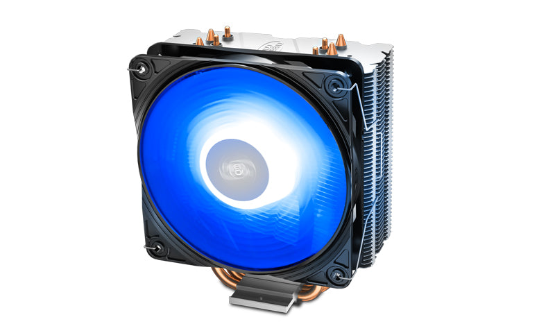 DEEPCOOL GAMMAXX 400 V2 Blue CPU Cooler 4 Heatpipes, 120mm PWM LED Fan, Intel LGA1200/1151/1150/1155/1366 AMD AM4/AM3+/AM3/AM2+/AM2/FM2+/FM2/FM1 DEEPCOOL
