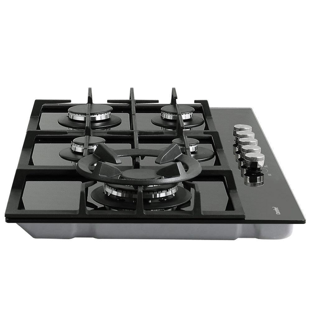Comfee Gas Cooktop 5 Burner Kitchen Gas Hob Cook Top Trivets Stove Black NG LPG Deals499