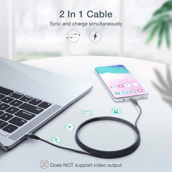 CHOETECH MIX00086 (XCC-1003 x2) 60W USB-C M to M 1.2m Cable 2pcs Combo Pack Deals499
