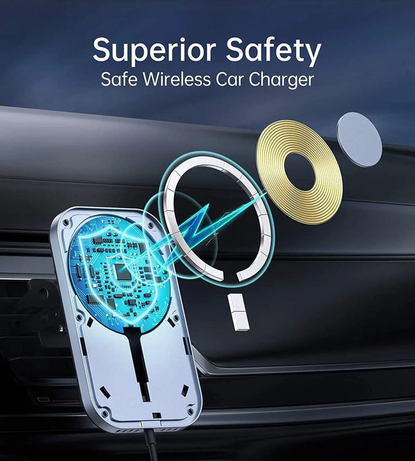 CHOETECH T200F-301 15W MagLeap Magnetic Wireless Car Charger Holder with 1.5M Cable Deals499