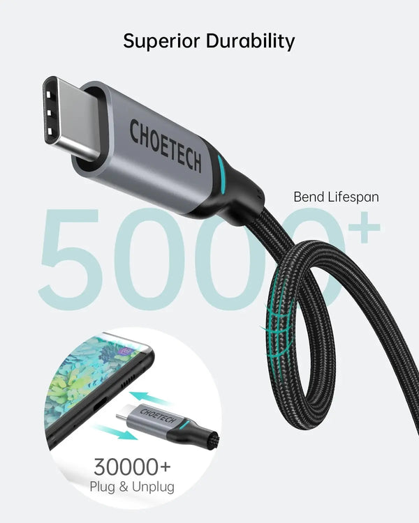 CHOETECH XCC-1002 USB-C to USB-C PD100W 5A Fast Charging Cable 1.8M Deals499