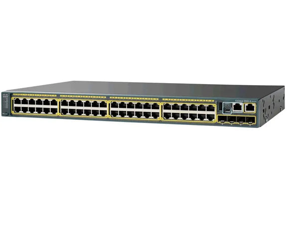 CISCO Catalyst 2960S 48 Port Gigabit Ethernet Switch, 2 x 10G SFP+ Fiber Uplink - Managed - Layer2 CISCO