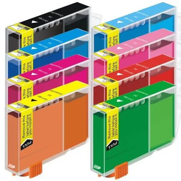 CLI-8 Compatible Inkjet Cartridge Set  8 Ink Cartridges CANON