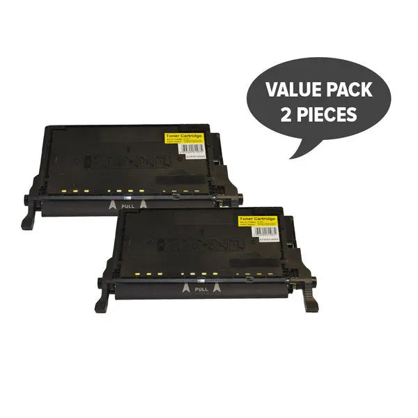 CLT-Y508L Premium Generic Yellow Toner (Set of 2) SAMSUNG
