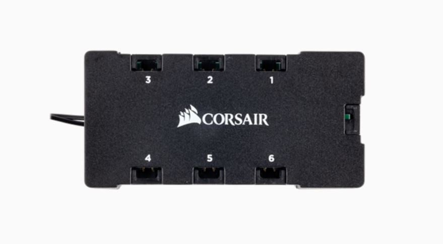 CORSAIR RGB Fan LED Hub Six 6 port RGB LED hub for CORSAIR RGB fans CORSAIR