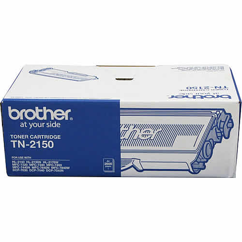 Brother TN-2150 Brother TN-2150 Mono Laser Toner - High Yield, HL-2140/2142/2150N/2170W, DCP-7040, MFC-7340/7440N/7840W- up to 2600 p BROTHER