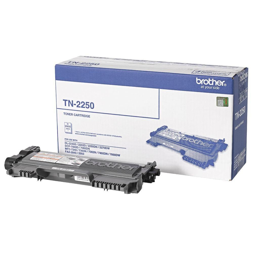 Brother TN-2250 Mono Laser- High Yield, HL-2240D/2242D/2250DN/2270DW, DCP-7060D/7065DN, MFC-7360N/7362N/7460DN/7860DW/7240,  FAX-2950/2840 - 2600 p BROTHER