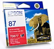 EPSON T087 RedInk Cart Suits R1900 EPSON