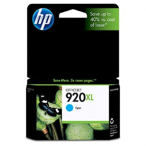 HP 920XL Cyan Ink Cartridge Suits OfficeJet 6500,Wireless HP