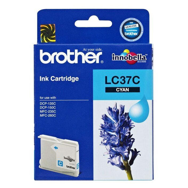 Brother LC-37C Cyan Ink Cartridge- to suit DCP-135C/150C, MFC-260C/ 260C SE- up to 300 pages BROTHER