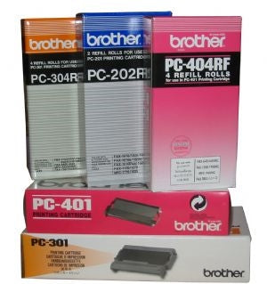 BROTHER PC402RF Refill Rolls 2 x Thermal Refill Rolls BROTHER