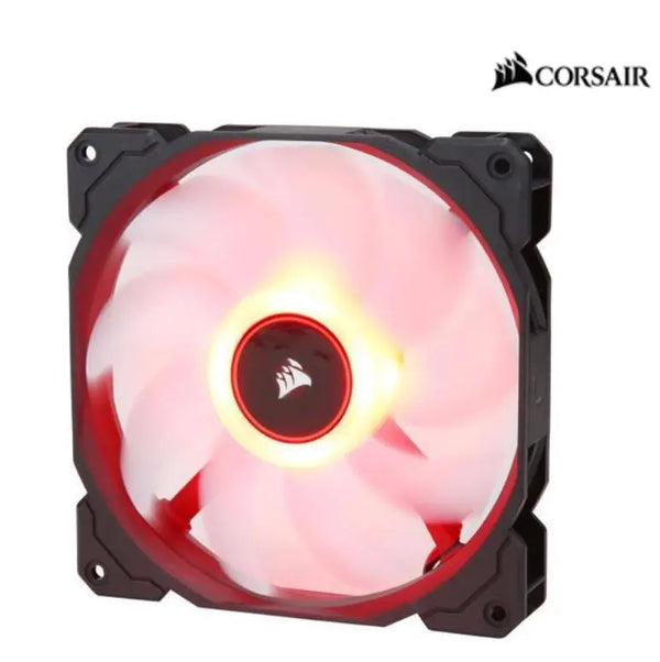 CORSAIR Air Flow 140mm Fan Low Noise Edition / Red LED 3 PIN - Hydraulic Bearing, 1.43mm H2O. Superior cooling performance and LED illumination CORSAIR