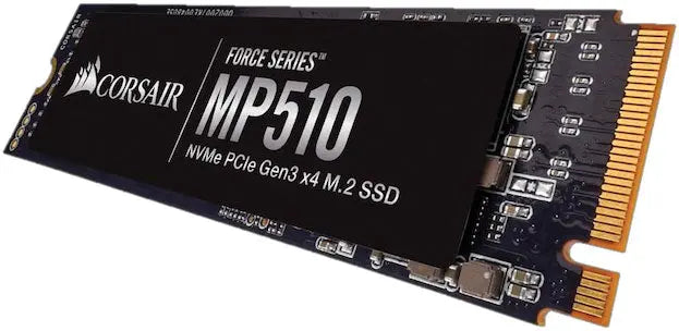 CORSAIR Force MP510 480GB NVMe PCIe SSD M.2 - 3D TCL NAND 3480/2000 MB/s 440/360K IOPS (2280) 1.8mil Hrs MTBF 5yrs CORSAIR