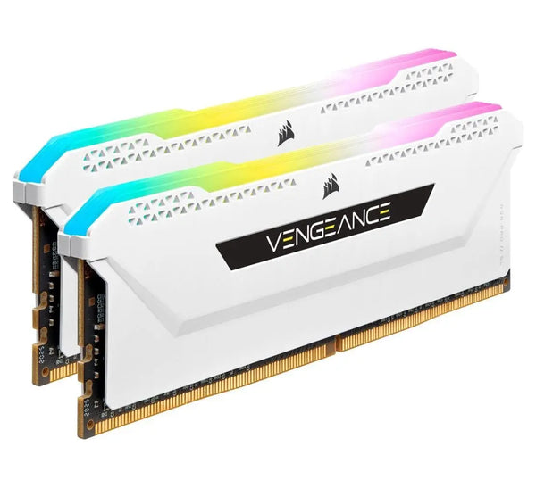 CORSAIR Vengeance RGB PRO SL 16GB (2x8GB) DDR4 3200Mhz C16 White Heatspreader Desktop Gaming Memory CORSAIR