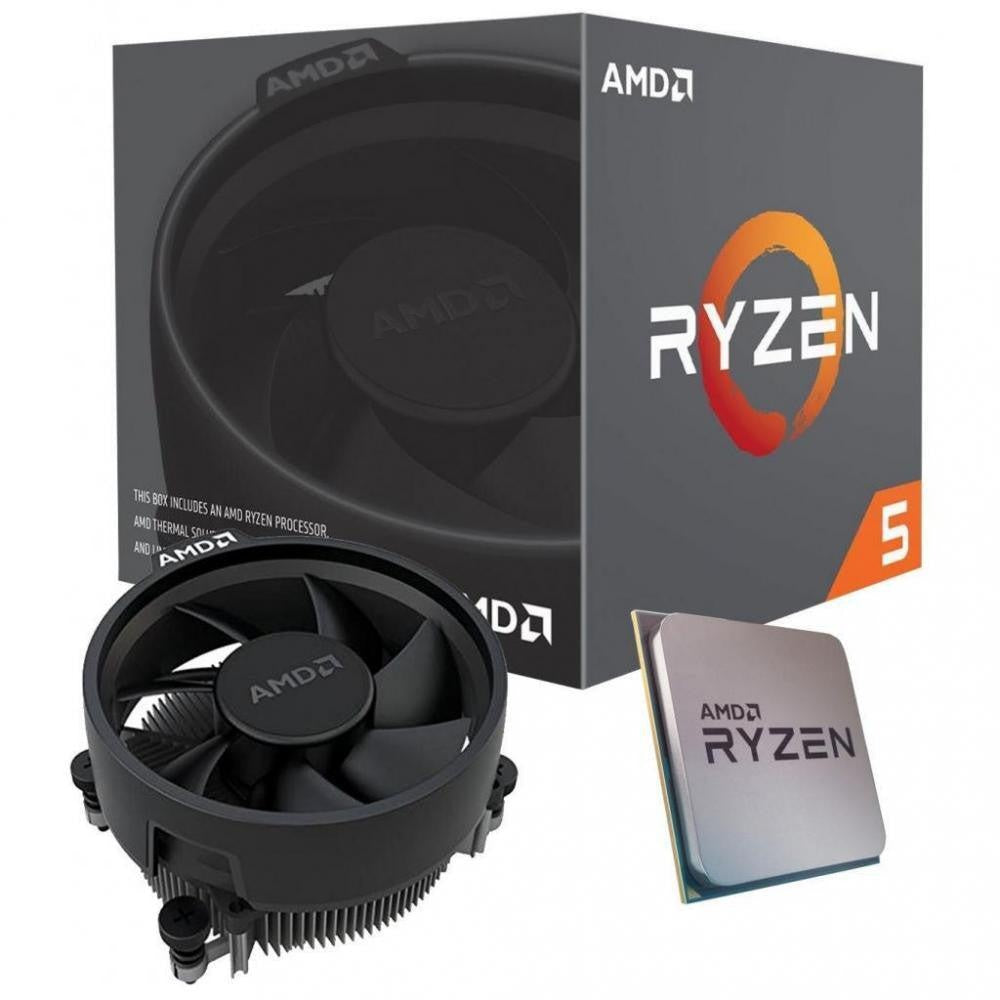 AMD-P Ryzen 5 3400G, 4 Core AM4 CPU, 3.7GHz 4MB 65W w/Wraith Stealth Cooler Fan RX Vega Graphics Box (AMDCPU) AMD